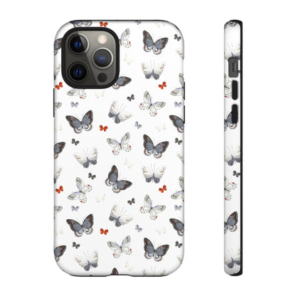 iPhone Butterfly Pattern Tough Phone Case — Protective Floral-Inspired iPhone Case