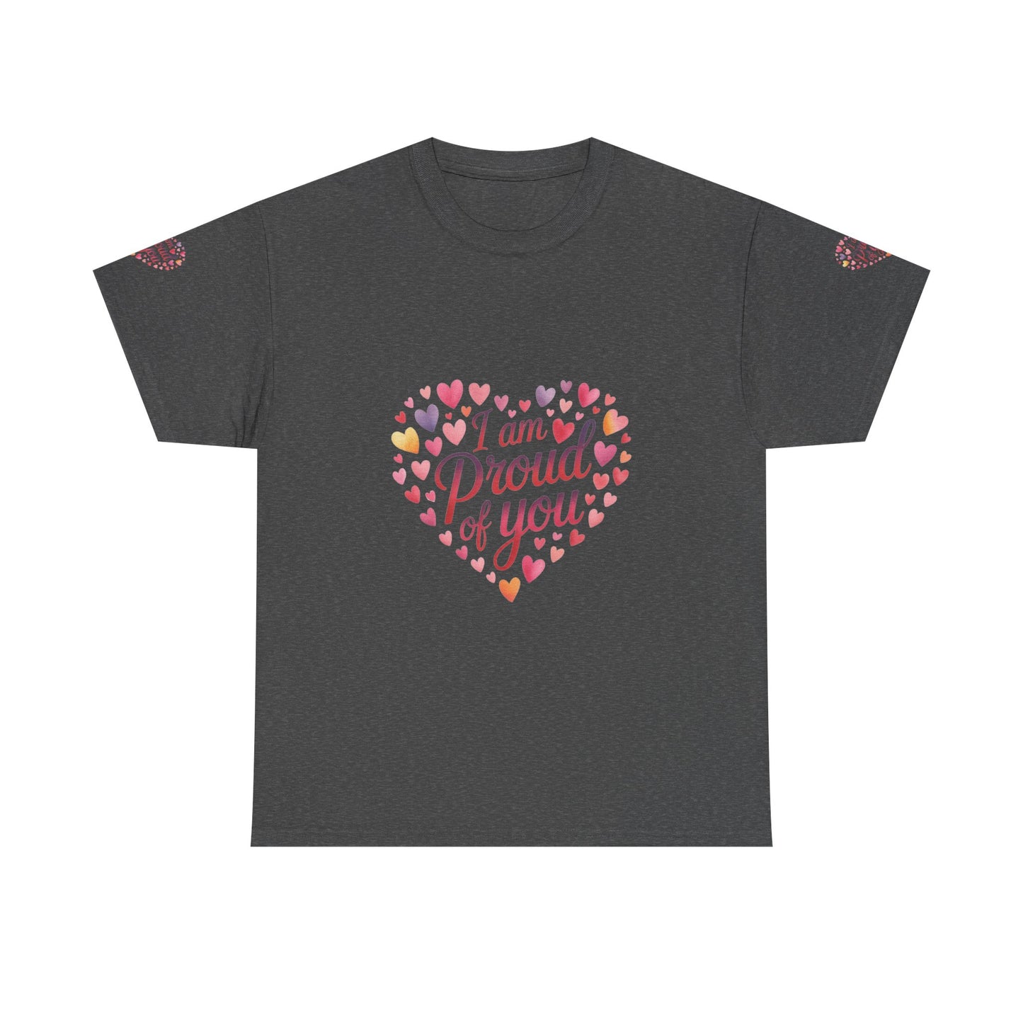 Proud of You Heart T‑Shirt with embroidery