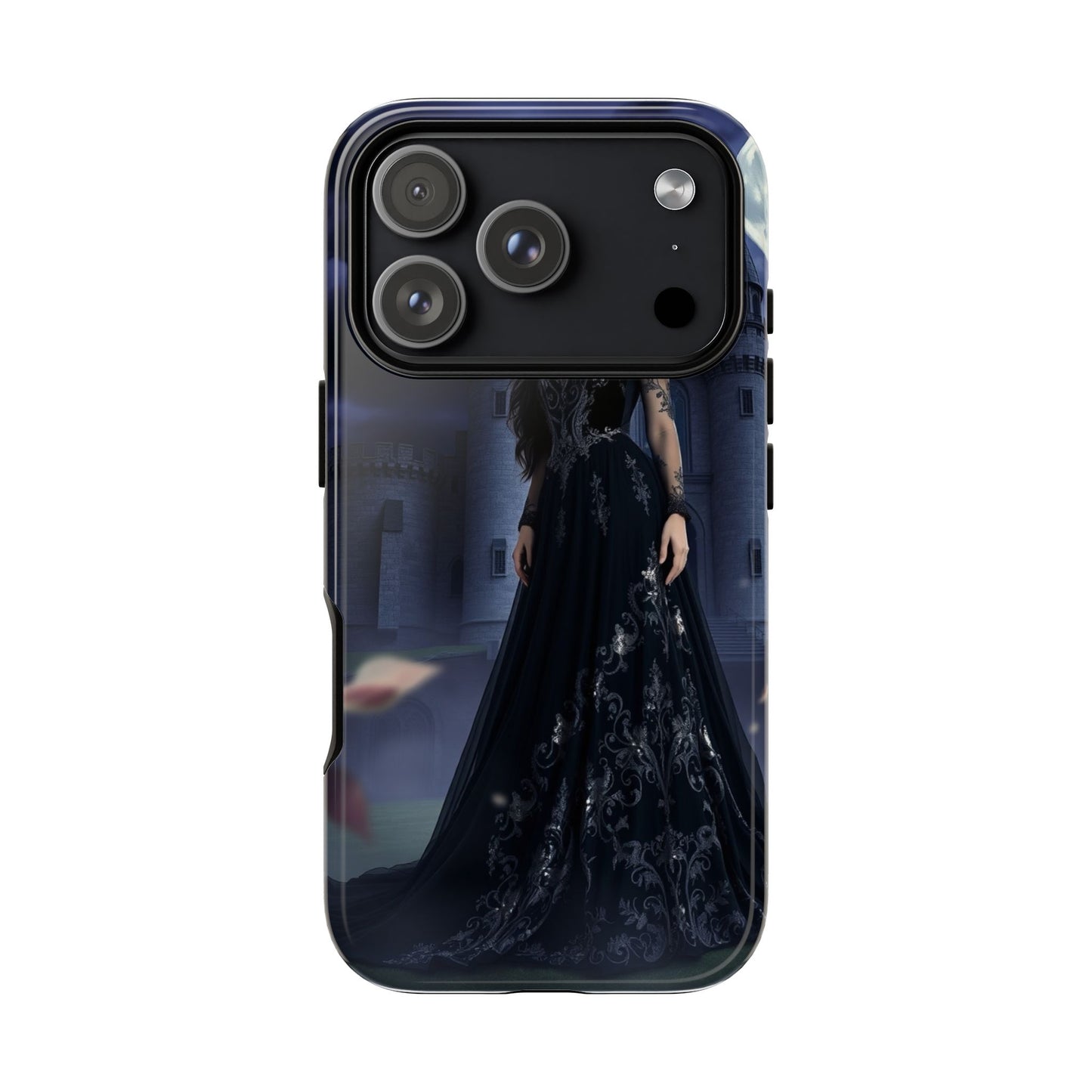 iPhone Gothic Moonlit Castle Phone Case — Elegant Dark Fantasy Protective Cover