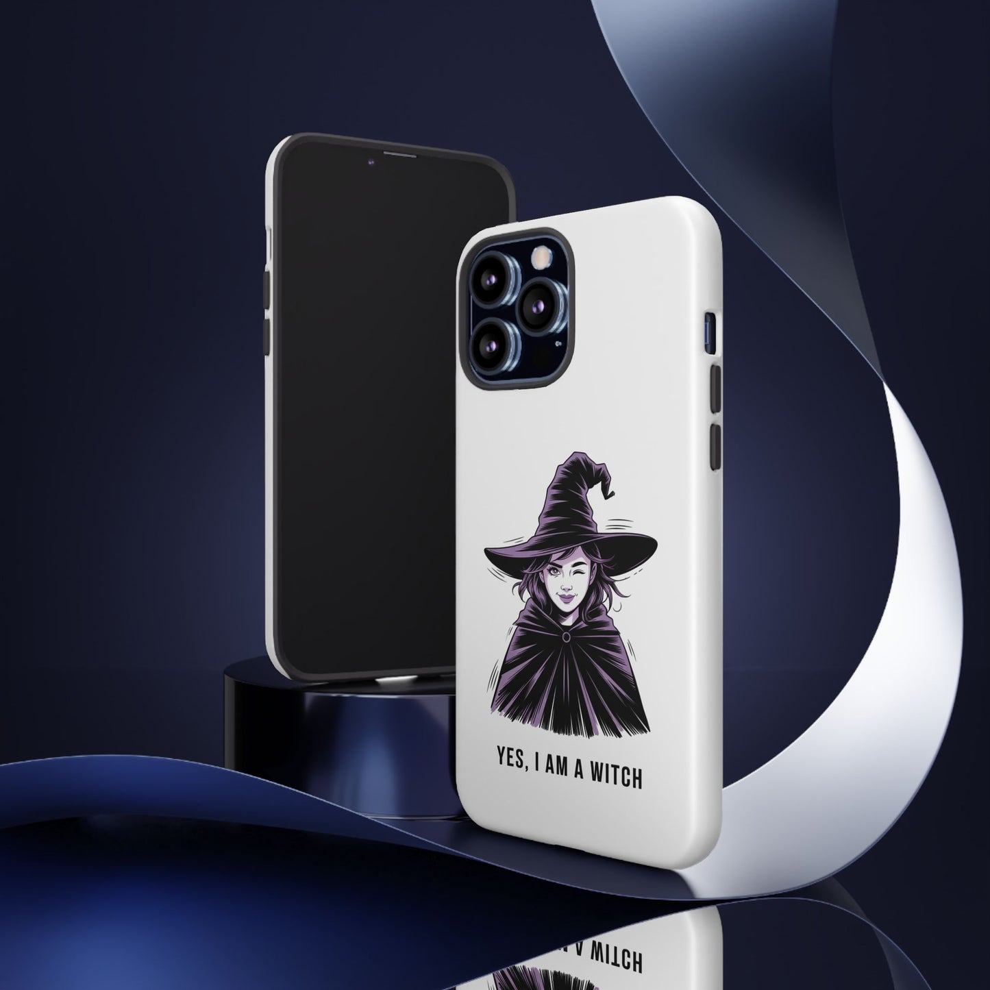 iPhone Yes, I Am a Witch Phone Case — Gothic Witch Illustration Protective Cover