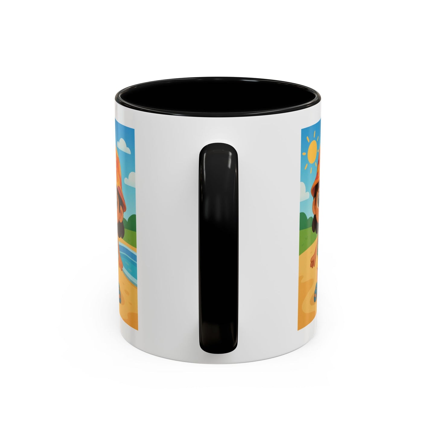 Good Vibes Beach Kid Mug — Accent Coffee Mug (11/15oz)