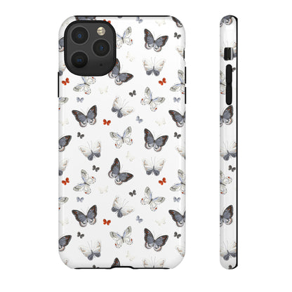 iPhone Butterfly Pattern Tough Phone Case — Protective Floral-Inspired iPhone Case