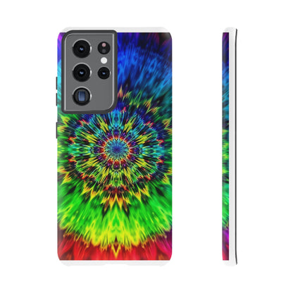 Fundas resistentes para Samsung - Funda para teléfono con mandala teñido anudado arcoíris