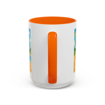 Good Vibes Beach Kid Mug — Accent Coffee Mug (11/15oz)