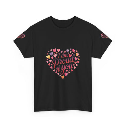 Proud of You Heart T‑Shirt with embroidery