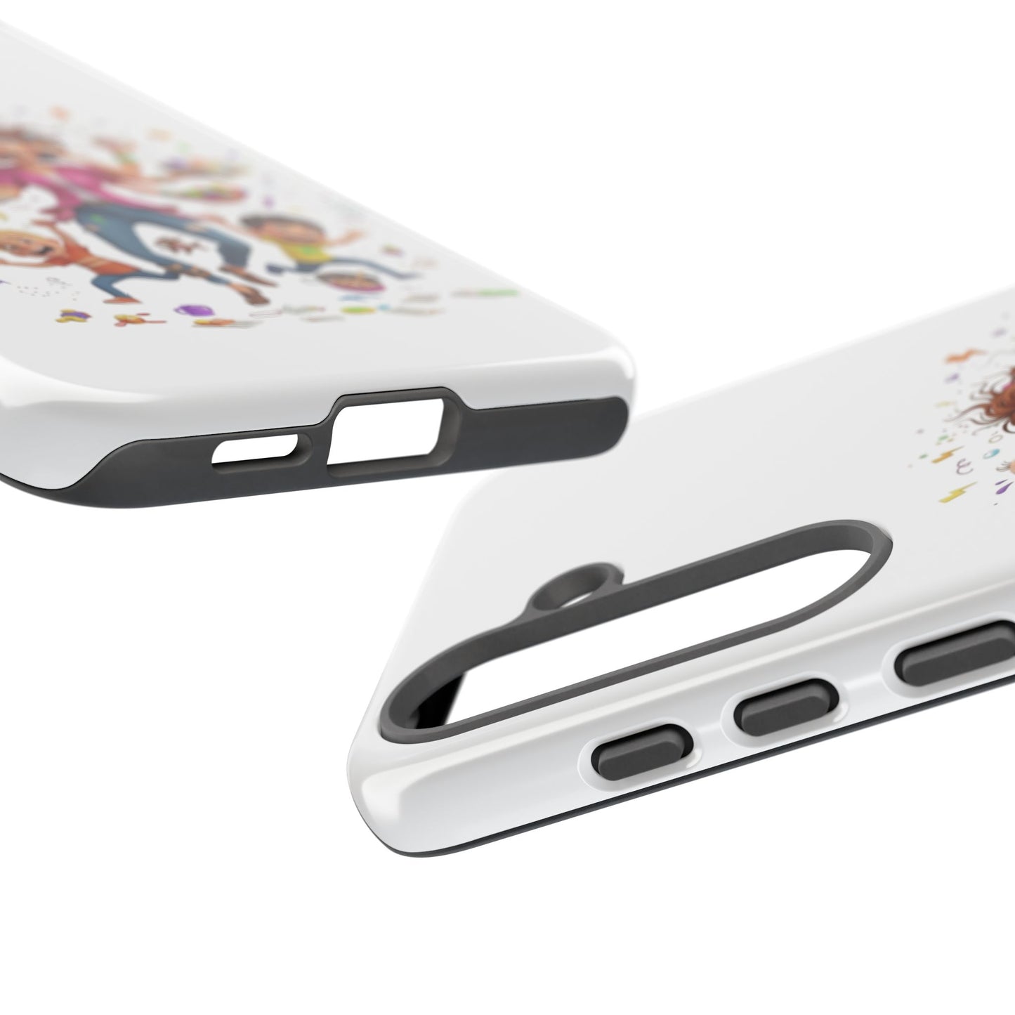 Samsung Mom Life Phone Case — Funny Juggling Mom Illustration Protective Case