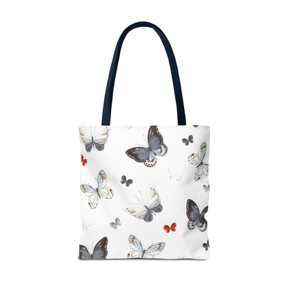 Butterfly Pattern Tote Bag — Lightweight Floral Tote for Everyday Use