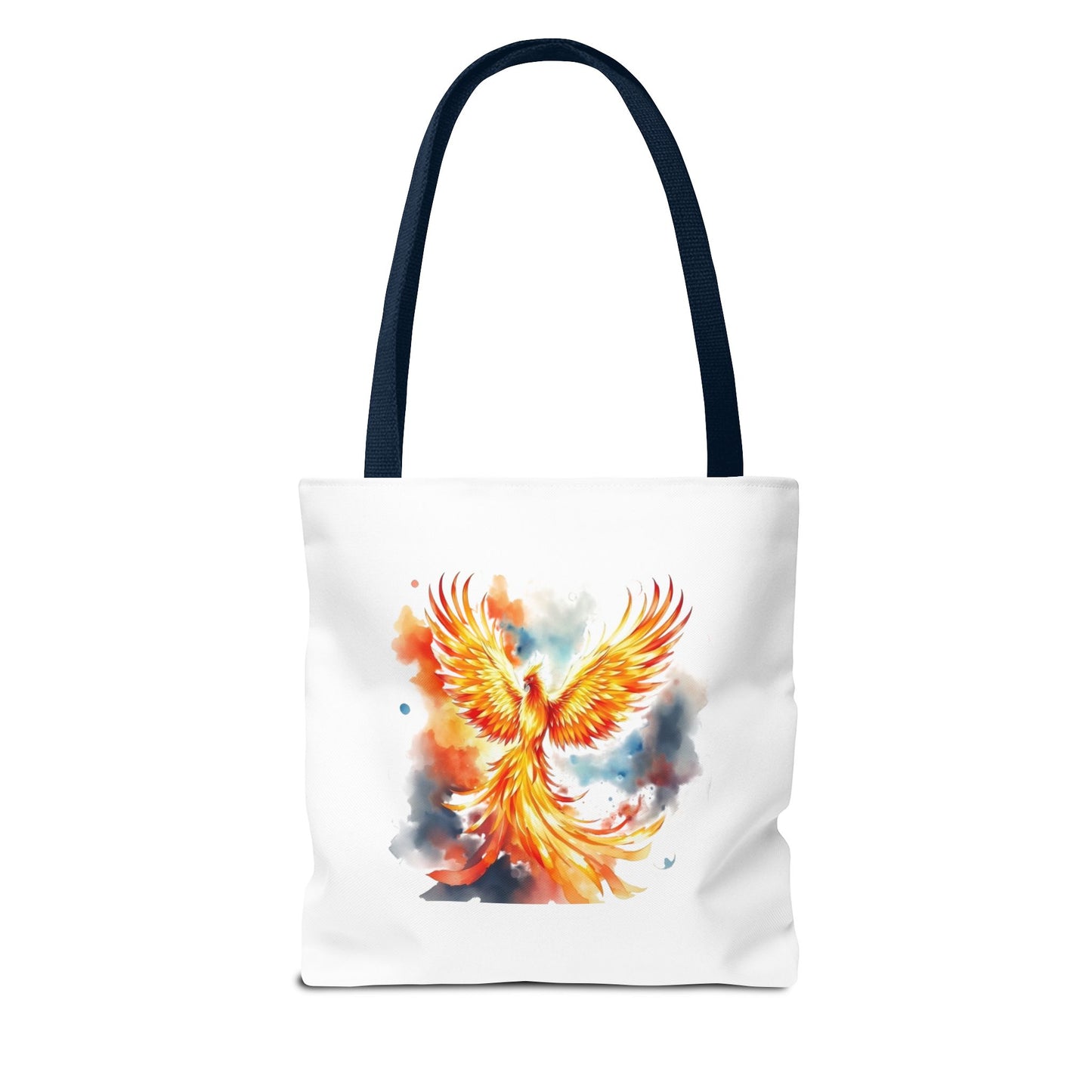 Phoenix Watercolor Tote Bag – Vibrant Rising Bird All-Over Print Tote
