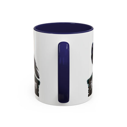 Halloween Raven Coffee Mug, Black Accent Mug, Spooky Drinkware, Unique Gift for Fall, Coffee Lover's Halloween Décor