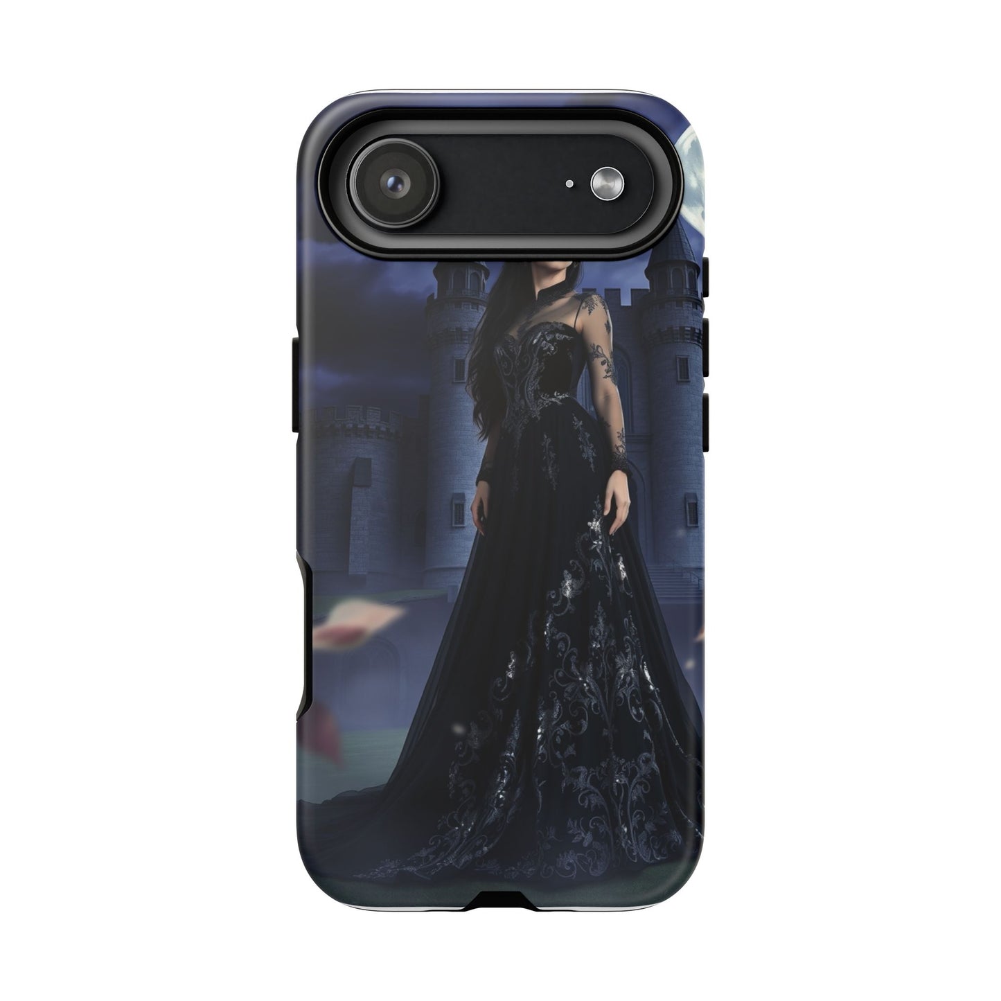 iPhone Gothic Moonlit Castle Phone Case — Elegant Dark Fantasy Protective Cover