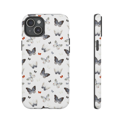 iPhone Butterfly Pattern Tough Phone Case — Protective Floral-Inspired iPhone Case