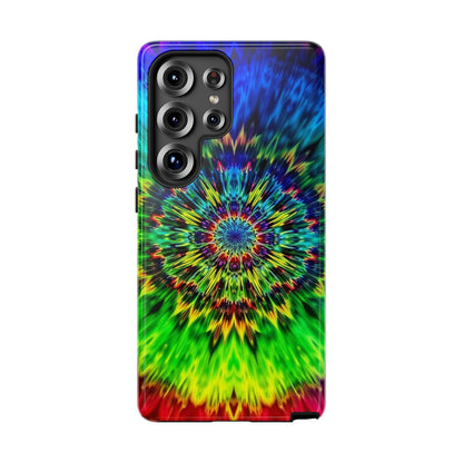 Fundas resistentes para Samsung - Funda para teléfono con mandala teñido anudado arcoíris
