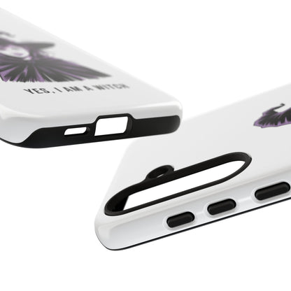 Funda para Samsung — «Sí, soy una bruja» con ilustración de bruja