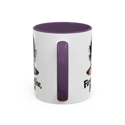 Cute Coffee Mug, First Coffee Please, Gift for Coffee Lovers, Morning Routine, Funny Kitchen Decor, Perfect for Birthdays, Holidays