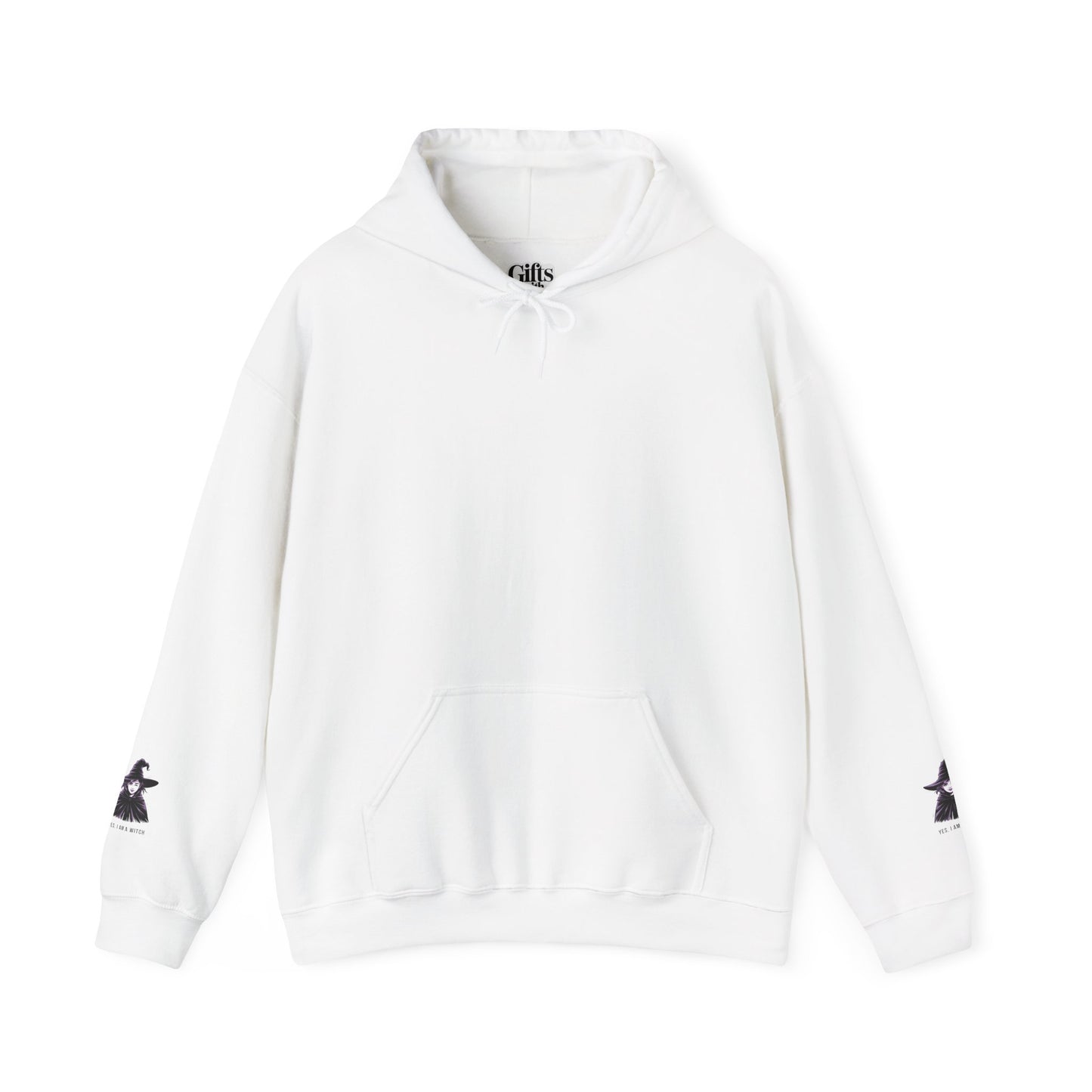 Witch Portrait Hoodie — "Yes, I Am a Witch" Graphic Pullover