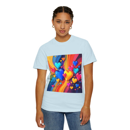Colorful Heart Rainbow T‑Shirt