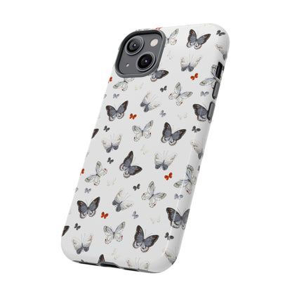 iPhone Butterfly Pattern Tough Phone Case — Protective Floral-Inspired iPhone Case