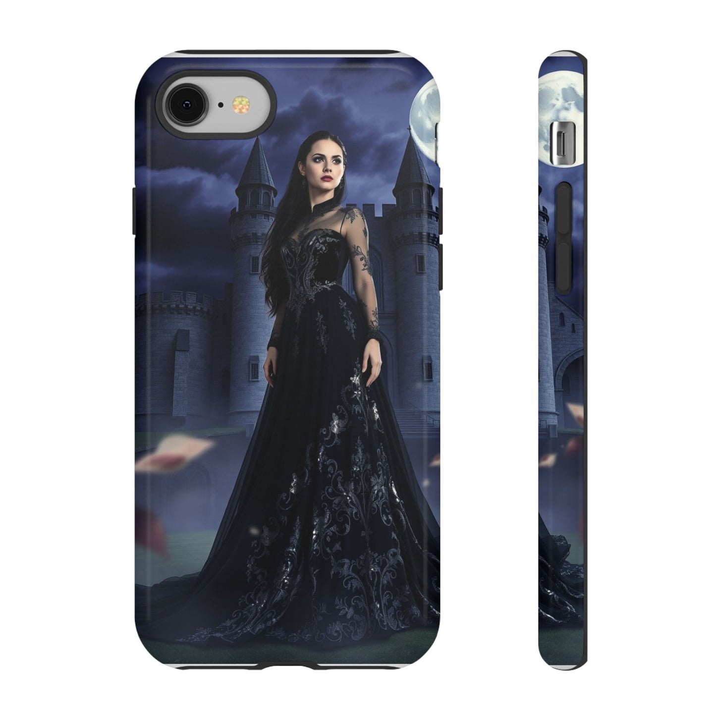 iPhone Gothic Moonlit Castle Phone Case — Elegant Dark Fantasy Protective Cover