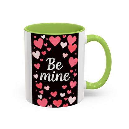 Valentine "Be Mine" Accent Coffee Mug