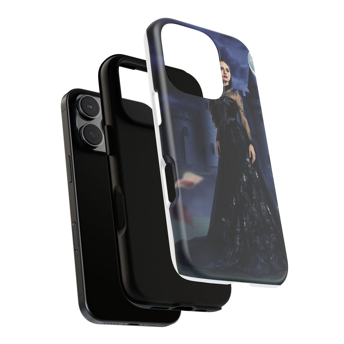 iPhone Gothic Moonlit Castle Phone Case — Elegant Dark Fantasy Protective Cover