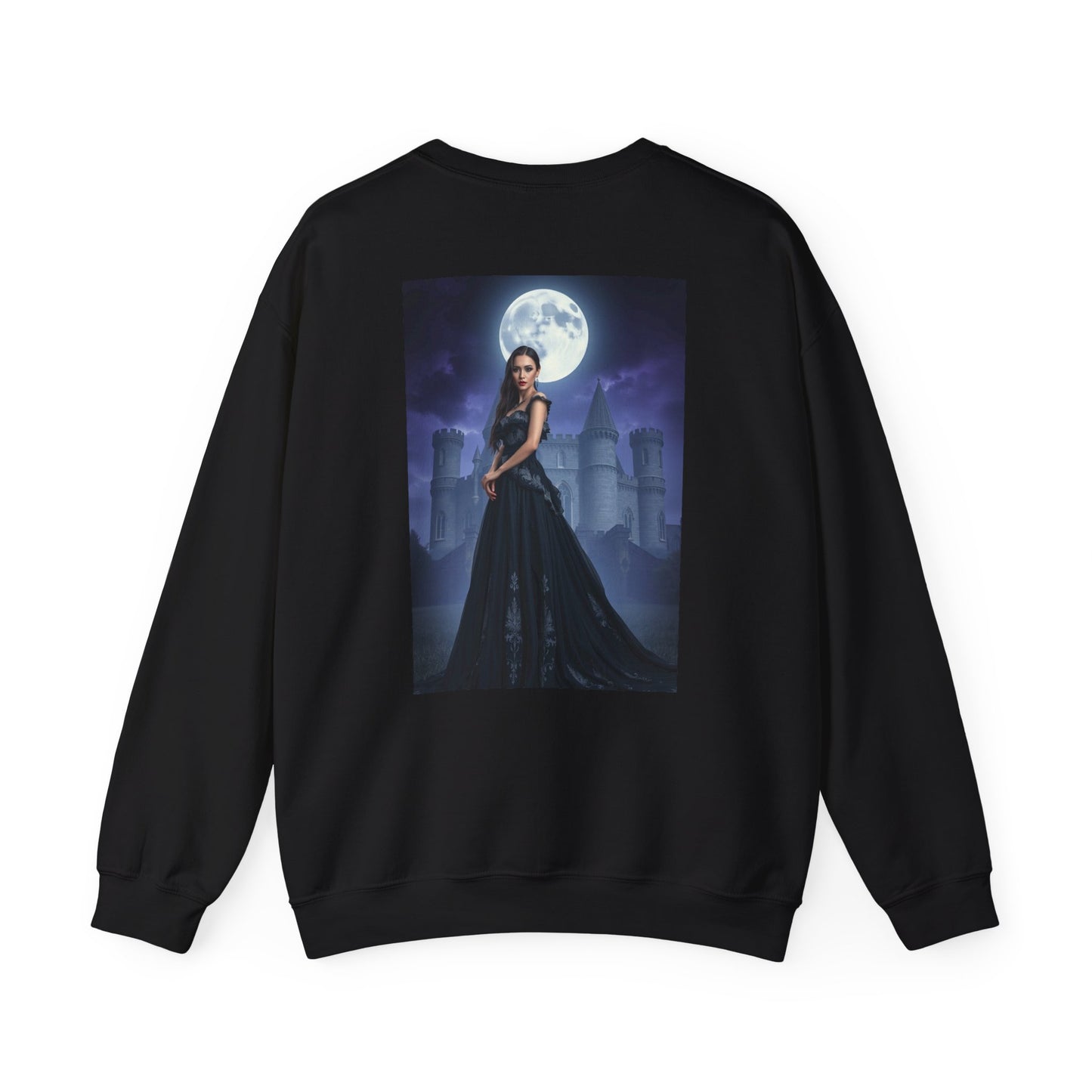 Gothic Moonlit Lady Crewneck Sweatshirt