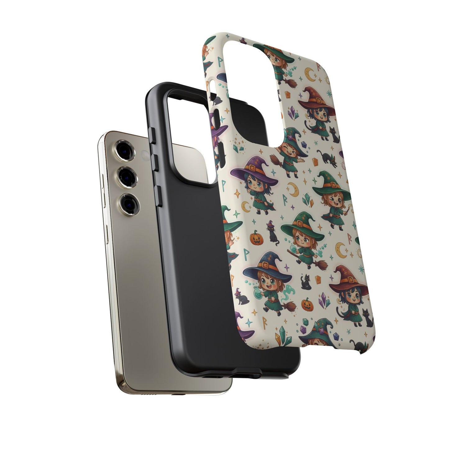 Samsung Handyhülle mit Hexenmotiv für Kinder – Niedliche Halloween-iPhone-Hülle