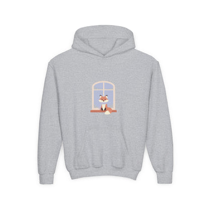 Kids Fox Hoodie - Cozy Winter Window Design
