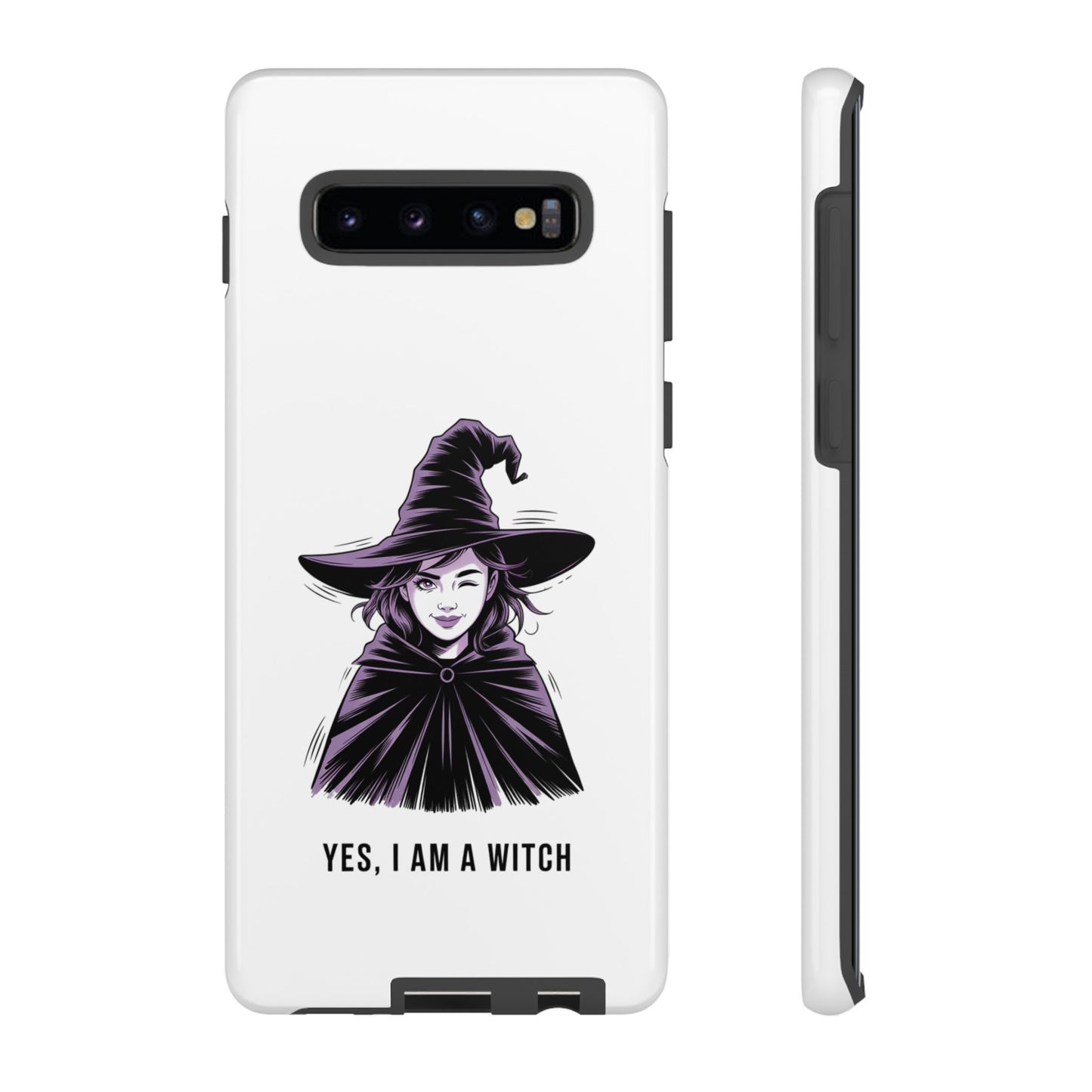 Funda para Samsung — «Sí, soy una bruja» con ilustración de bruja