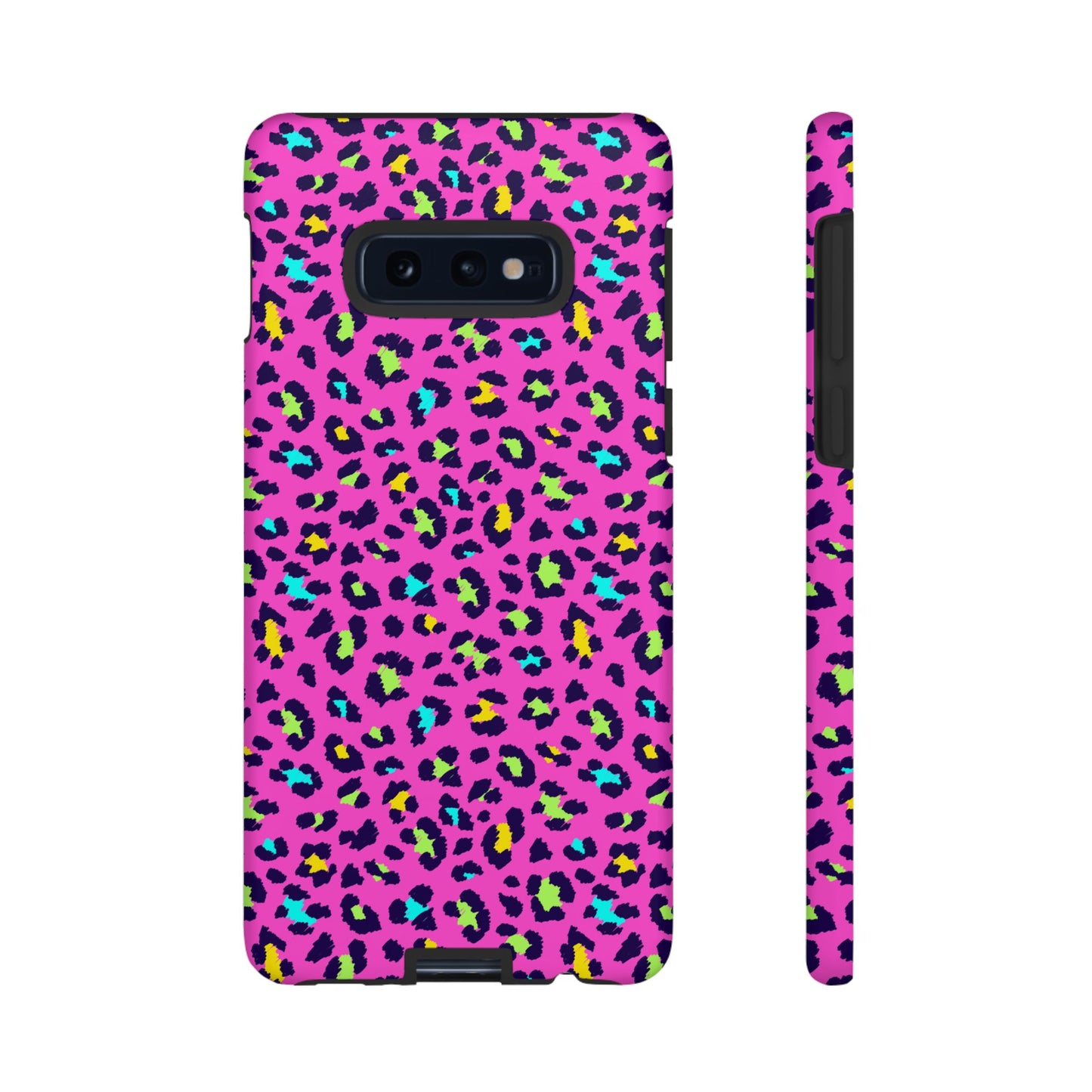 Samsung Handyhülle – Robuste Schutzhülle in leuchtendem Pink mit Leopardenmuster