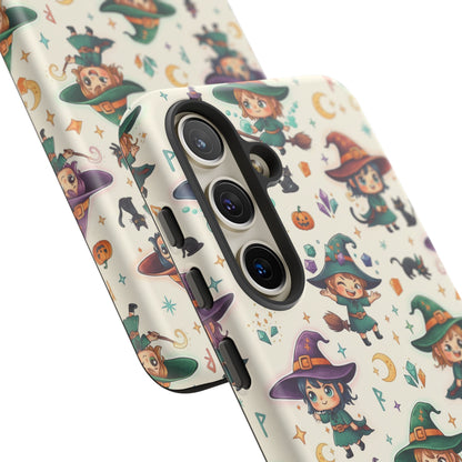 Samsung Handyhülle mit Hexenmotiv für Kinder – Niedliche Halloween-iPhone-Hülle