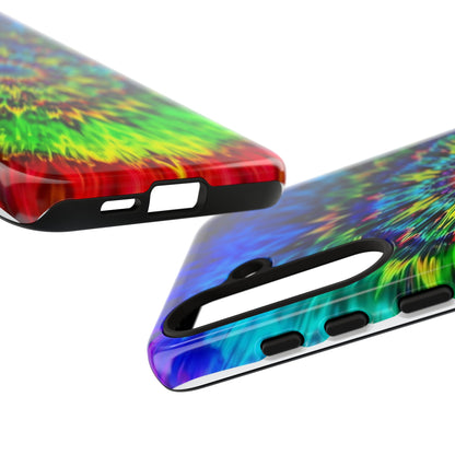 Fundas resistentes para Samsung - Funda para teléfono con mandala teñido anudado arcoíris