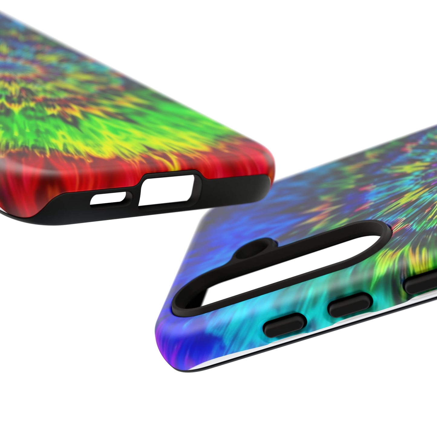 Fundas resistentes para Samsung - Funda para teléfono con mandala teñido anudado arcoíris