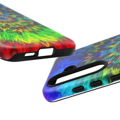 Fundas resistentes para Samsung - Funda para teléfono con mandala teñido anudado arcoíris