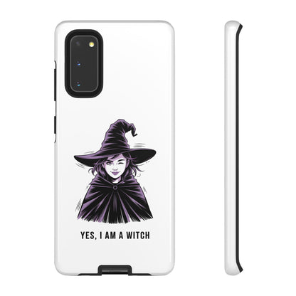 Funda para Samsung — «Sí, soy una bruja» con ilustración de bruja
