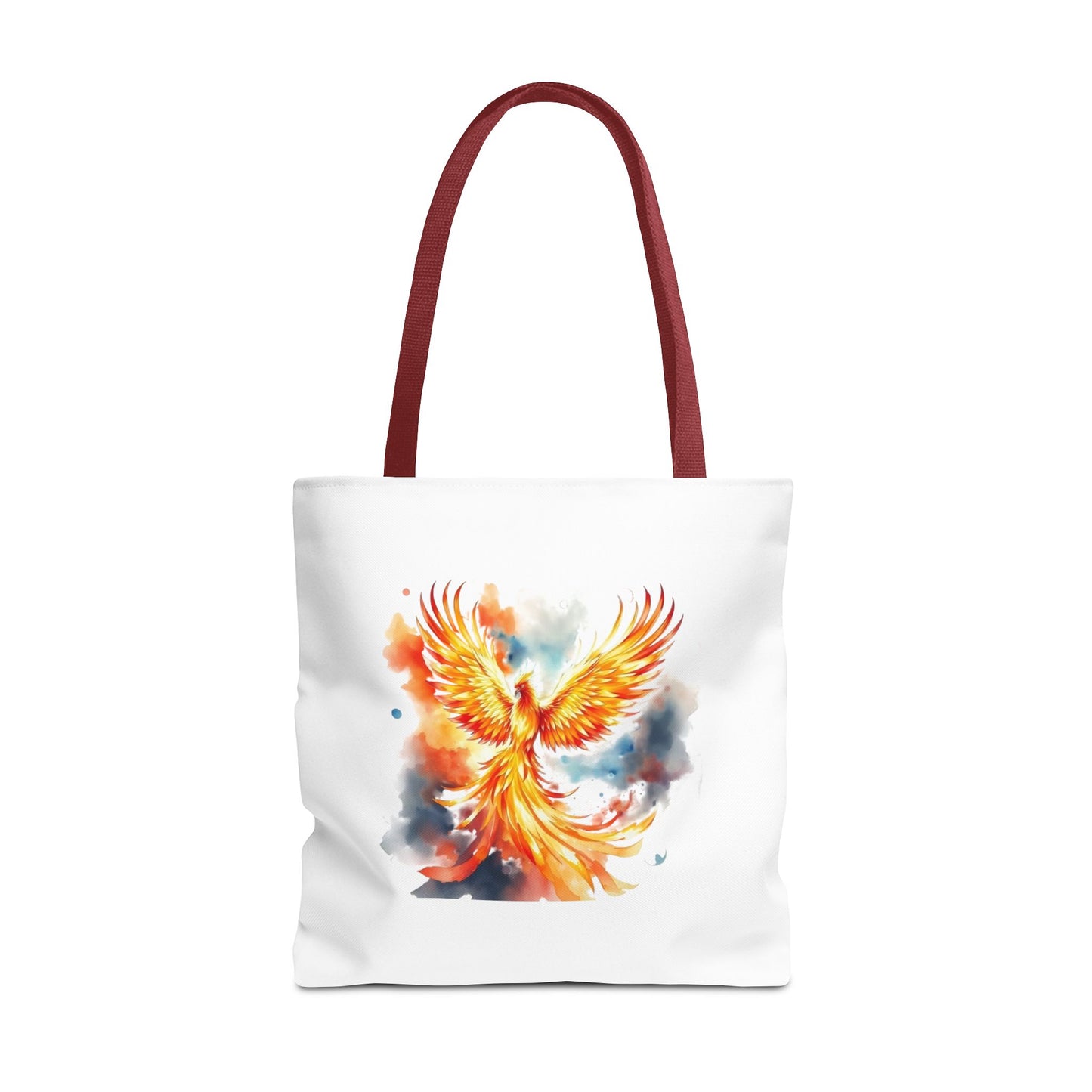Phoenix Watercolor Tote Bag – Vibrant Rising Bird All-Over Print Tote