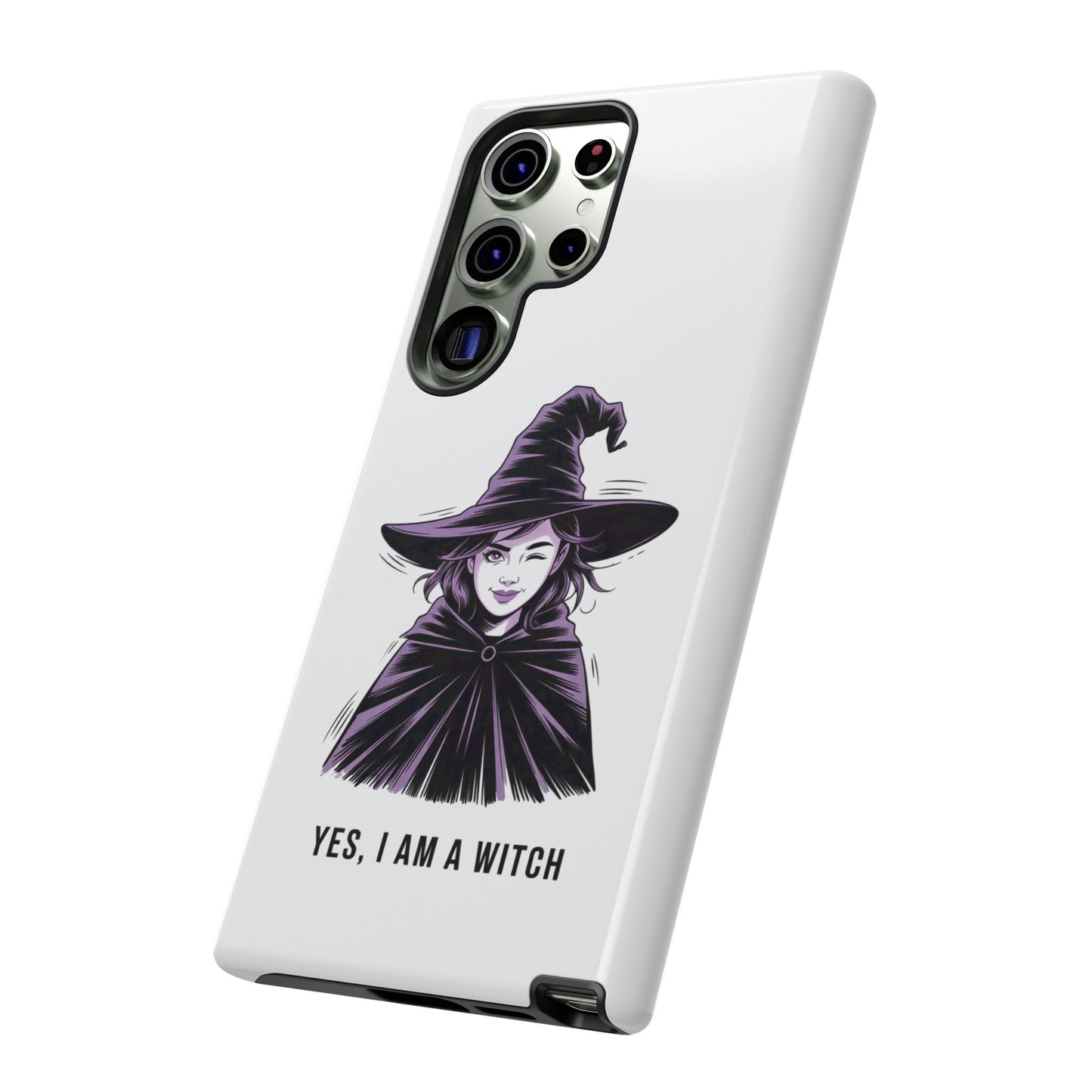 Funda para Samsung — «Sí, soy una bruja» con ilustración de bruja