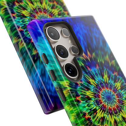 Fundas resistentes para Samsung - Funda para teléfono con mandala teñido anudado arcoíris