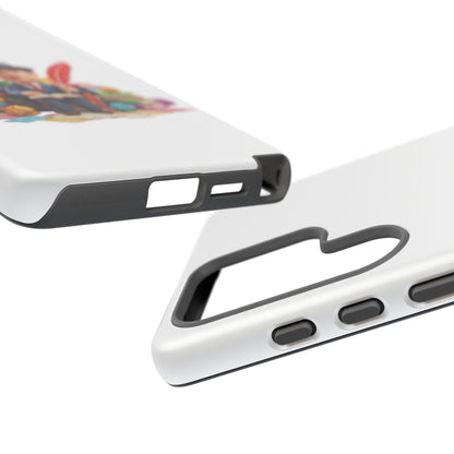 Samsung Bookworm Illustration Phone Case — Cute Scholar with Feather Pen