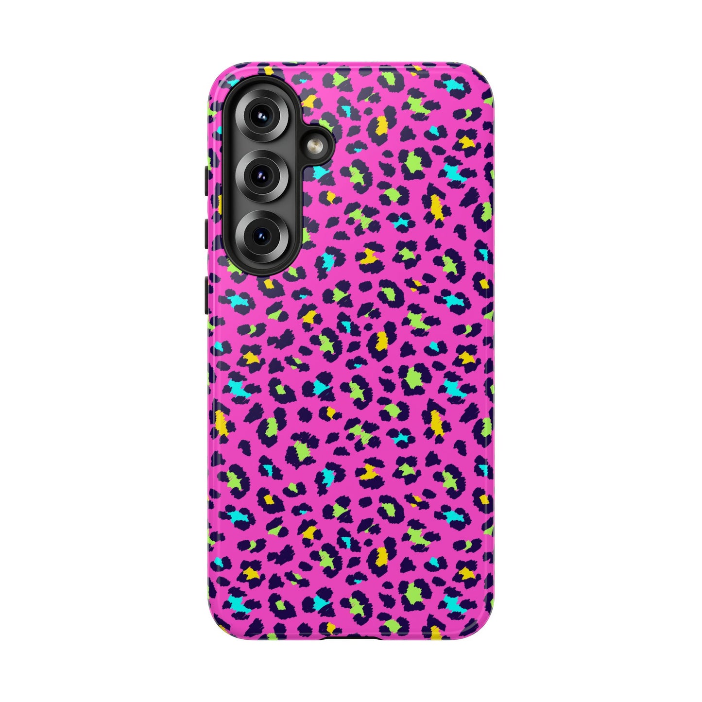 Samsung Handyhülle – Robuste Schutzhülle in leuchtendem Pink mit Leopardenmuster