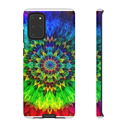 Fundas resistentes para Samsung - Funda para teléfono con mandala teñido anudado arcoíris