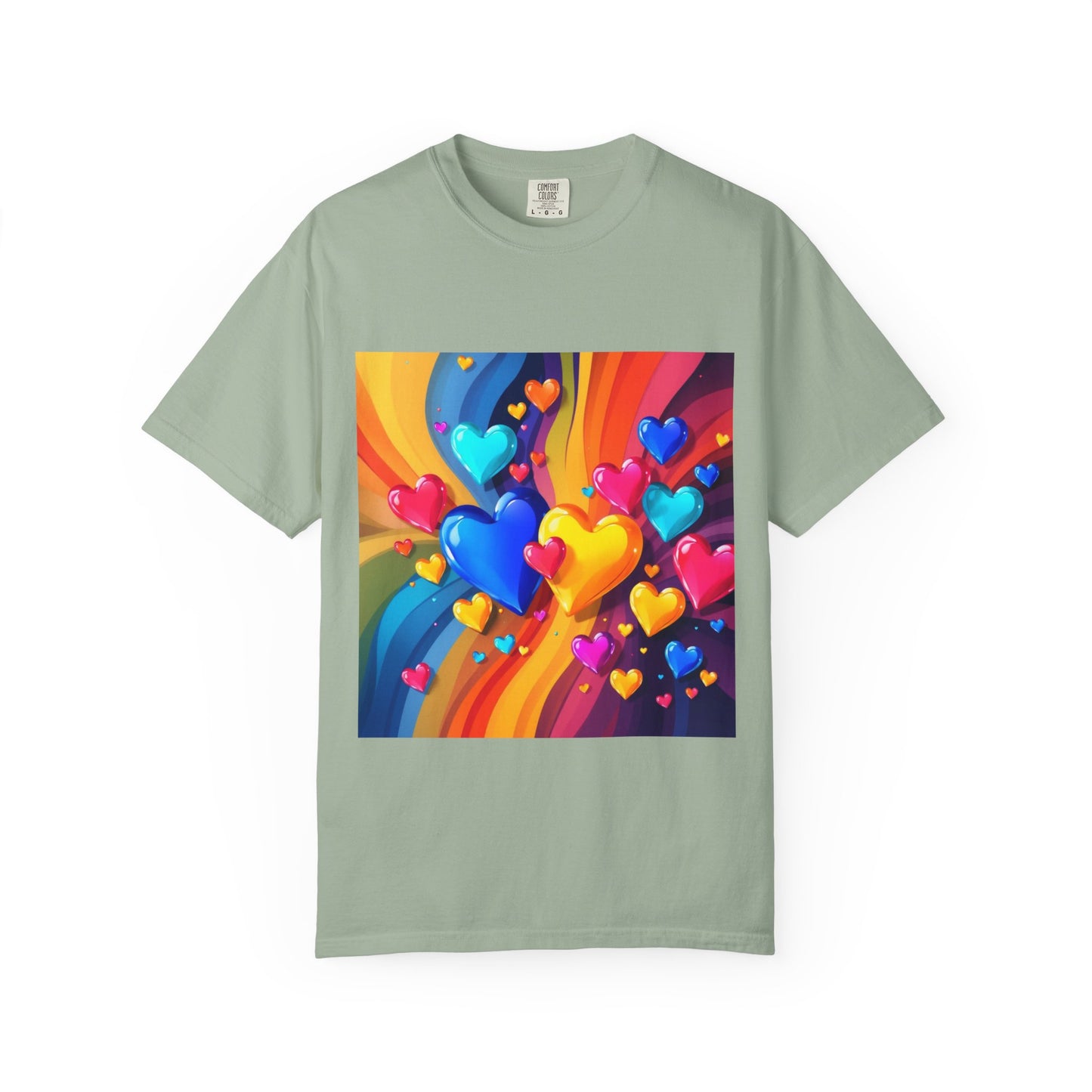 Colorful Heart Rainbow T‑Shirt