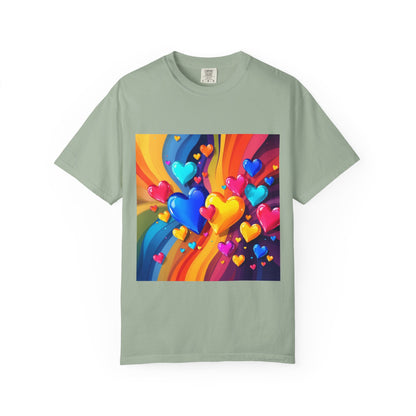 Colorful Heart Rainbow T‑Shirt