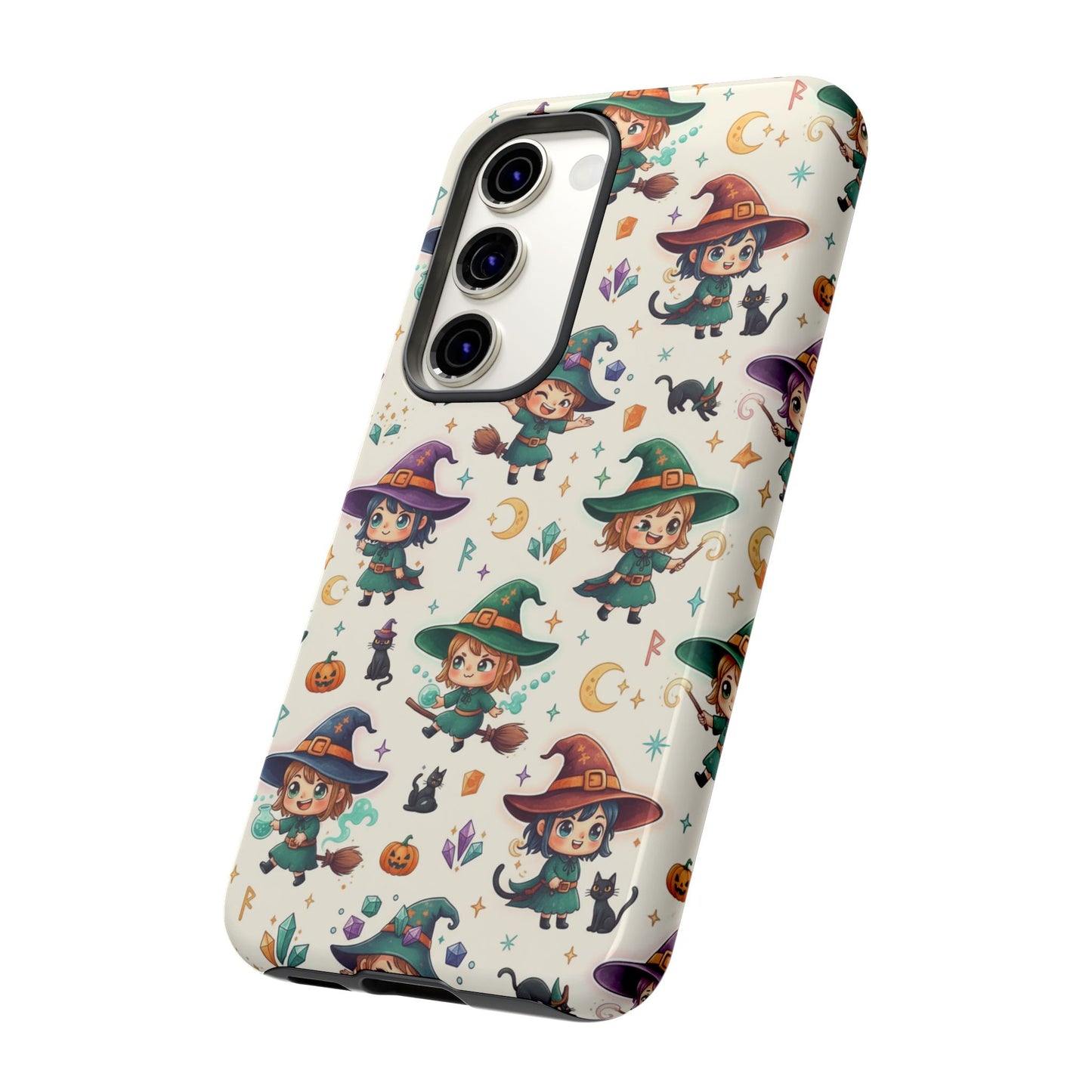 Samsung Handyhülle mit Hexenmotiv für Kinder – Niedliche Halloween-iPhone-Hülle