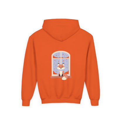 Kids Fox Hoodie - Cozy Winter Window Design