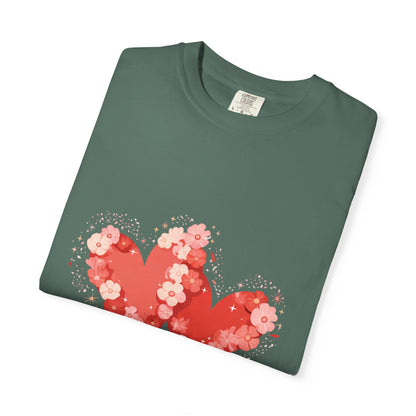 Love Blooms T-Shirt — Floral Heart Graphic Tee for Valentine’s Day