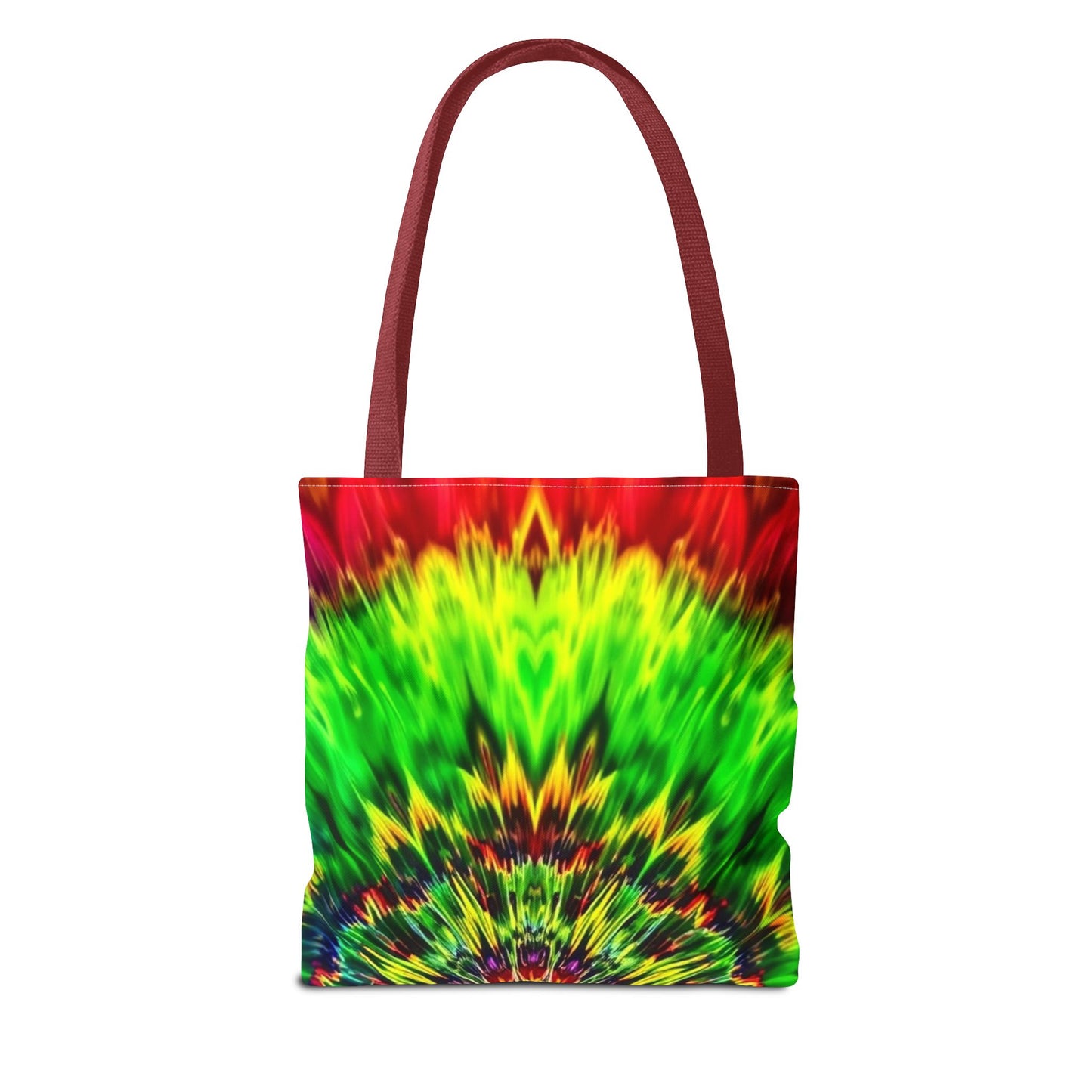 Tie-Dye Kaleidoscope Tote Bag — Vibrant All-Over Print Beach & Market Bag