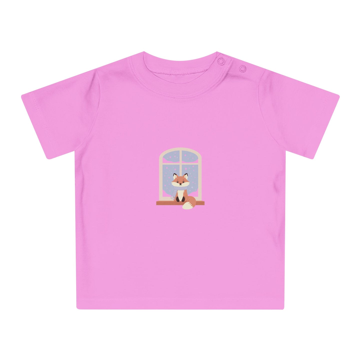 Baby T-Shirt — Cozy Fox at Night Graphic Tee