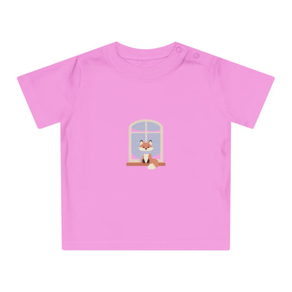 Baby T-Shirt — Cozy Fox at Night Graphic Tee