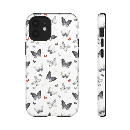 iPhone Butterfly Pattern Tough Phone Case — Protective Floral-Inspired iPhone Case