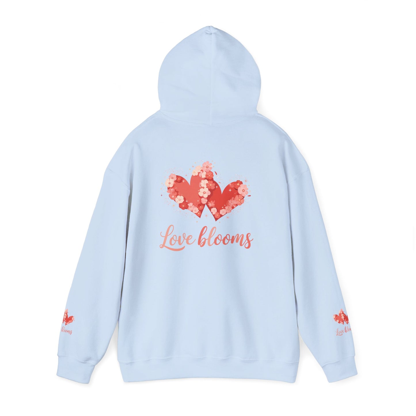 Hoodie — Love Blooms Heart Floral Design